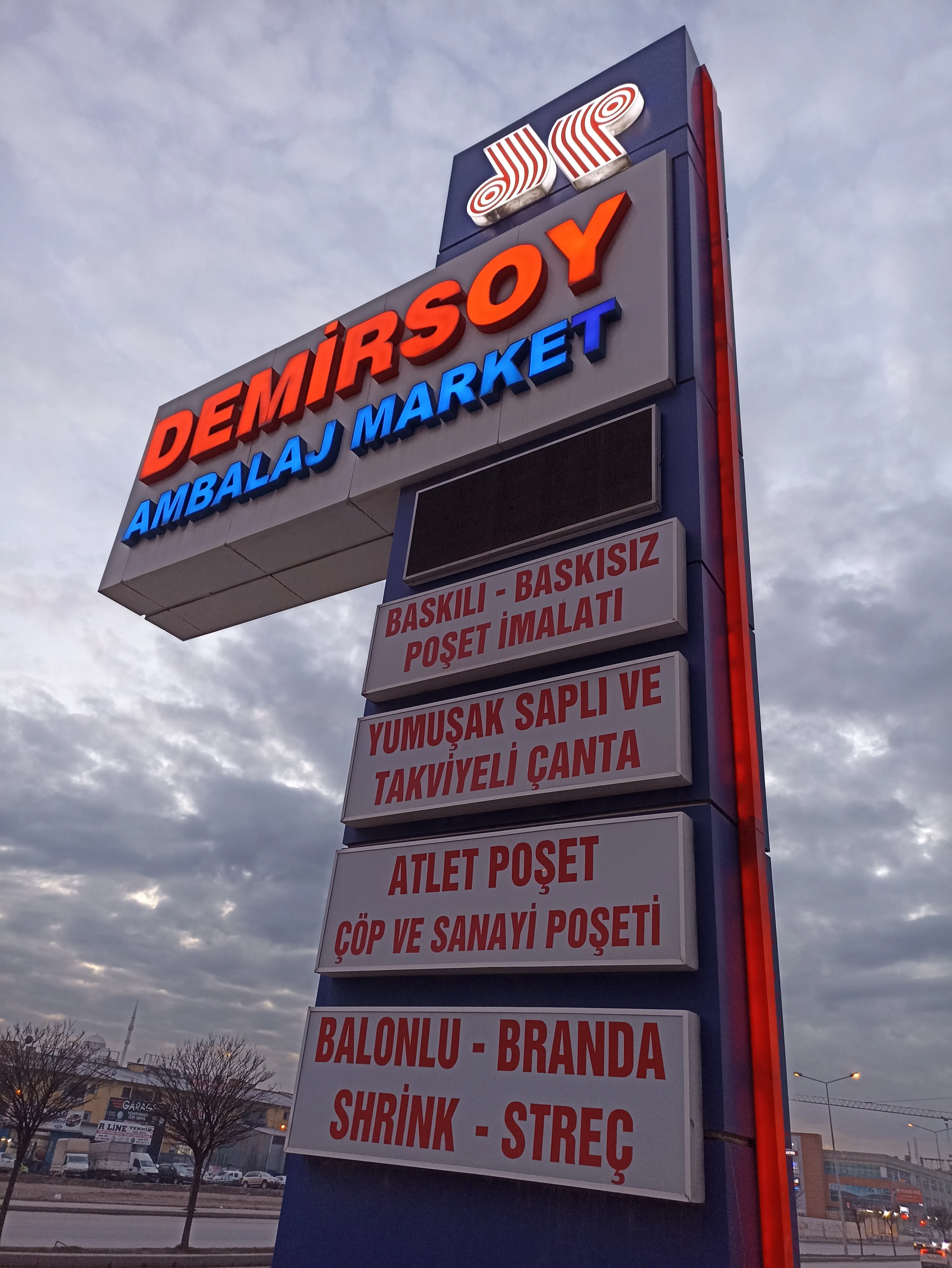 Ankara Totem Işıklı Tabela